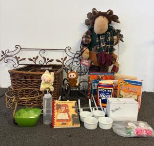 Baskets, Cookbooks, Racks, Plush Decor, Kitchenware, Party Supplies & More