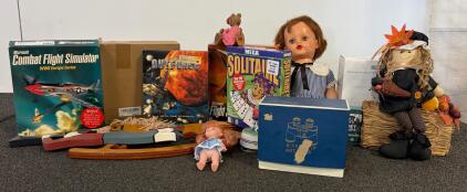 Vintage Microsoft PC Games, Retro Dolls, Binoculars, Handmade Decor & Collectible Toys