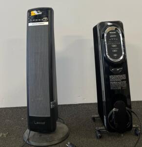Lasko Ceramic Tower Heater And Honeywell Energy Smart Oil-Filled Radiator, Digital, 1500W