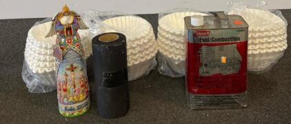 Coleman Camp Fuel 1 Gallon Can, Model 5103A253, Metal Container, White Gas/Naphtha, Vintage