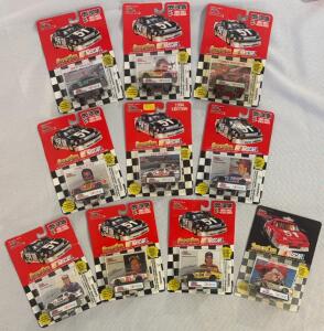 Racing Champions 1:64 NASCAR Die-Cast Set, 1994/1995, 10 Cars, Mint In Card, Drivers Included