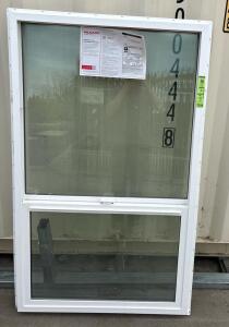 Milgard V250 Style Line 35.5"x59.5" Single-Hung Vinyl Window, Argon, White, NFRC Certified