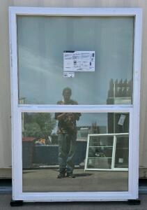 Ply Gem 400 SH Vinyl Single Hung Window 47.5"x71.5", White, Double Glaze, Low-E, Argon