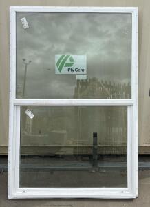 Ply Gem 400 Series Double Hung Vinyl Window, 47.5" x 71", White