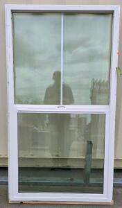 Milgard V250 Style Line 6210 Vinyl Single-Hung Window, 35.5" x 65.5", White Frame, Double Pane