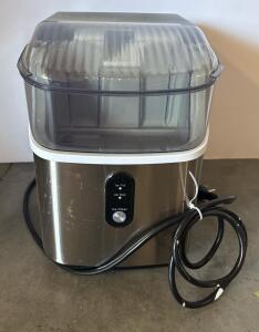 Kismile HZB-15NB/S Countertop Nugget Ice Maker, 36 lbs/day, 1.5 lbs Storage, Stainless Steel