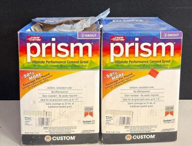 Custom Building Products Prism Ultimate Performance Cement Grout, 17 lbs per box, 2 boxes