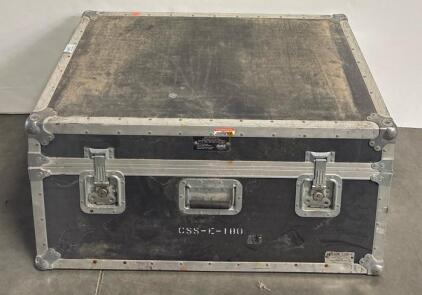 Medium AV Equipment Flight Case, Custom Foam Insert, 32"x24"x14", Stacking Corners, CSS-E-180