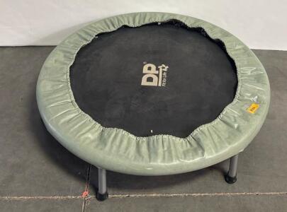 DP Fit for Life Mini Trampoline 38" Diameter, 6 Legs, Gray Padding, 220 lb Capacity