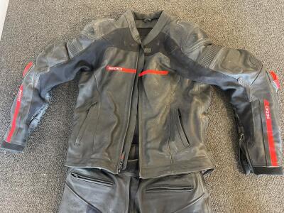 Icon Stryker CE2 Back Protector Vest L-XL, Sedici M Race Leather Suit, Textile Jacket Bundle