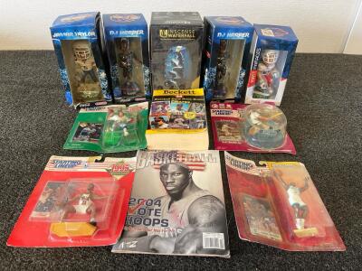 Boise State Bobbleheads, with Scottie Pippen Starting Lineup Figure & Beckett Guides
