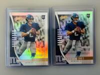 NFL Rookie & Patch Card Lot - 2020 Panini Select, Prizm, Obsidian - Serial #, RC, Relics, Akers Swift, Sammy Watkins, Tyler Lockett and More Stars - 2