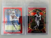 NFL Rookie & Patch Card Lot - 2020 Panini Select, Prizm, Obsidian - Serial #, RC, Relics, Akers Swift, Sammy Watkins, Tyler Lockett and More Stars - 4
