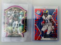 NFL Rookie & Patch Card Lot - 2020 Panini Select, Prizm, Obsidian - Serial #, RC, Relics, Akers Swift, Sammy Watkins, Tyler Lockett and More Stars - 5
