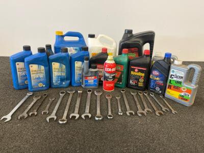 Motor Oil, Coolant, Fuel Treatments & Combination Wrench Set