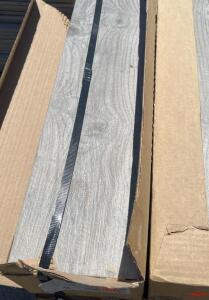 Timber Grey 6"x24" Ceramic Wood-Look Floor Tile, 4 Boxes, 60Pieces, Made in USA, 15 sq.ft./box