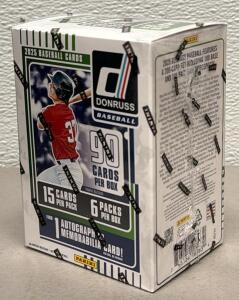 2025 Panini Donruss Baseball Blaster Box - 90 Cards, 1 Autograph or Memorabilia, Retail Exclusive
