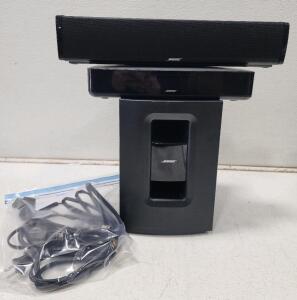 Bose TV Speaker & Subwoofer System, Wired Soundbar, Console, Cables, Headset & Remote Included