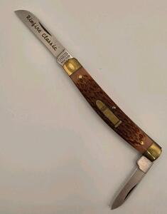 (1) Camillus New York USA Rimfire Classic Muskrat Pocket Knife