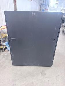 42U Black Server Rack Cabinet Enclosure, Perforated Doors, 78"x24"x42", Steel Construction