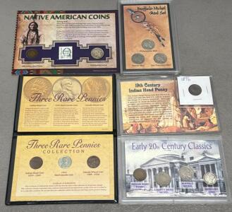 Native American Coins (Sitting Bull Theme) &ndash; 1902 Indian Head Penny & 1926 Buffalo Nickel