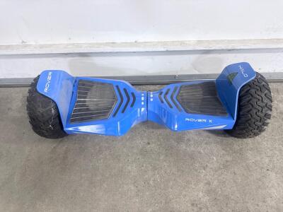 Halo Rover X Blue All-Terrain Hoverboard, 8.5" Wheels, Dual 400W Motors, Up to 10 Mile Range