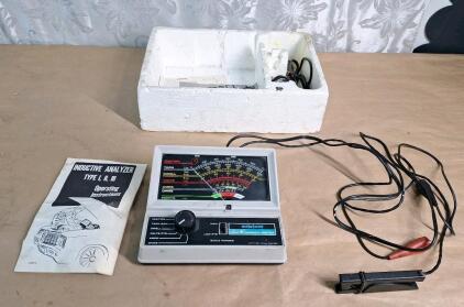 (1) Vintage Auto-tune Type III 4507 Inductive Diagnostic Analyzer W/ Operators Manual