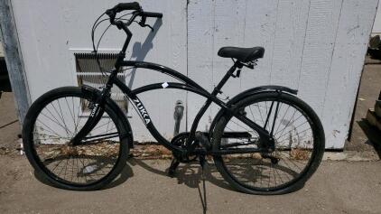 ZUKKA 2097 Cruiser Bike, Black, 26" Wheels, Steel Frame, Single Speed, Fenders & Kickstand
