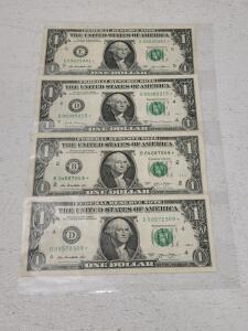 2013-2017 Federal Reserve $1 Star Notes &ndash; Richmond, New York, Cleveland, Multiple Serials