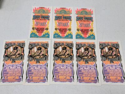 Mark Arminski "Screwed Glued and Tattooed II" & Brian Setzer Orchestra 11x17 Posters, Detroit & NY