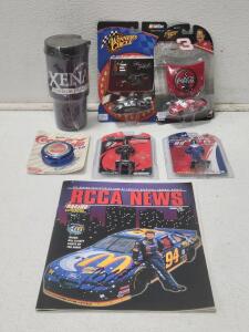 NASCAR Die-Cast Cars & Figurines Lot &ndash; Dale Earnhardt, Motorworks, Coca-Cola, RCCA 1997, Xena Mug