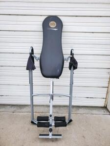 Body Power Inversion Table, Adjustable, 250 lb Capacity, Fits 4&rsquo;9&rdquo;-6&rsquo;6&rdquo;, Foldable Steel Frame