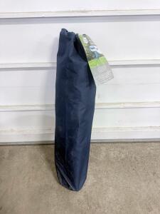 Timber Ridge Canopy Quad Chair, Steel Frame, 300 lb Weight Capacity, Adjustable Canopy, Navy Blue