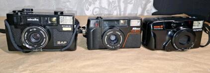 (3) Vintage 35mm Cameras