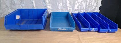 (6) Assorted Small Parts Bins