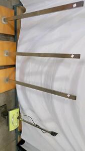 Stainless Steel Retail Upright Clothing Display Racks (Set of 3) and 1500W Conair Garment Steamer