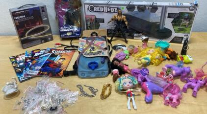 Italian Charm Bracelet Links Lot, Gold & Silver-Tone Bracelet, Necklace &ndash; 40+ Pieces, Multiple Brands- Collectable Toys and More