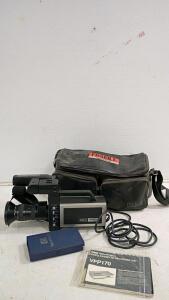 RCA VFP170 Portable VHS VCR with Accessories, 1981 Model, Includes Manual and Carrying Case
