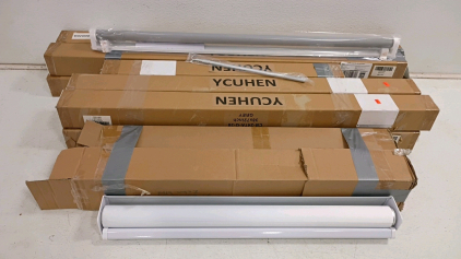 YCUSHEN Zebra Blind CB-247A-G-37, 27" x 72", White, Manual Operation and more