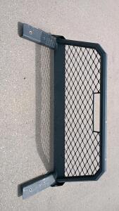 Steel Mesh Headache Rack for Pickup Trucks, Black Powder-Coated Finish