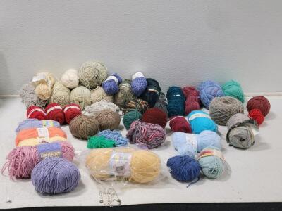 Assorted Yarn including Pastel, Nude, White, & Dark Colors!
