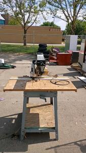 Rockwell Model 10 Deluxe Radial Arm Saw, 1.5 HP, 10" Blade, Automatic Brake