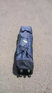 Quik Shade Pop-Up Canopy Tent, 10x10 ft, Steel Frame, Rolling Carry Bag, Blue