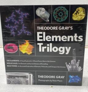 Theodore Gray&rsquo;s Elements Trilogy- Sealed - Elements - Molecules- Reactions