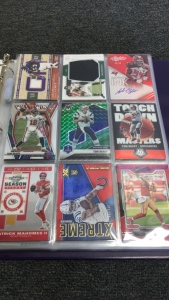 Binder With (72) Football Cards Auto’s Rookies Prizms And More