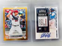 Riley Adams Gold Refractor RC /50, Randy Arozarena Rookie Ticket Autos, Livan Hernandez Five Star, Willie Mays Gold Label, And More - 4