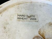 5-Gallon White Food Storage Bucket with Hard White Wheat 2009, Metal Handle, Stackable - 2
