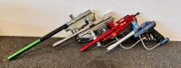 Lot of Paintball Guns: Spyder EM1, VL Prodigy E-Grip, PMI Piranha, VL Triton II, Multiple Barrels