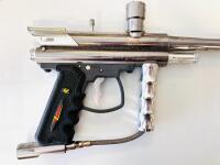 Lot of Paintball Guns: Spyder EM1, VL Prodigy E-Grip, PMI Piranha, VL Triton II, Multiple Barrels - 7