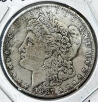 1887-S Morgan Silver Dollar, 90% Silver, Circulated Condition - 2